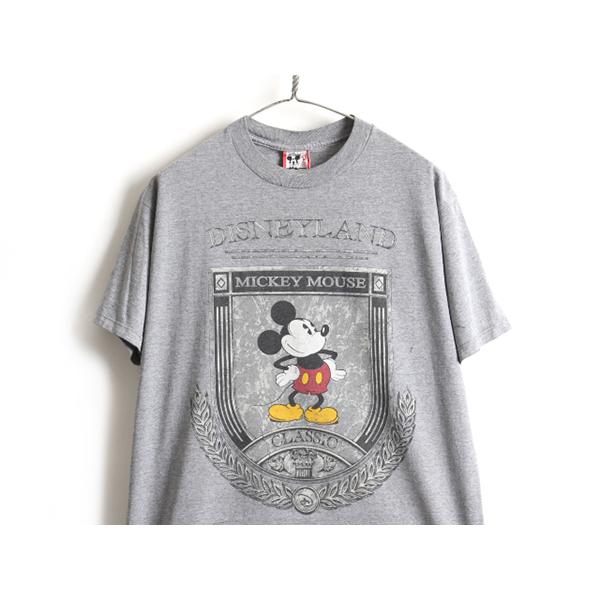 90's USA製 オールド  ディズニー オフィシャル ミッキー マウス プリント 半袖 Tシャツ メンズ レディース L 程) 古着  90年代 キャラT :f-aud24y21n14:Master Plan 通販 