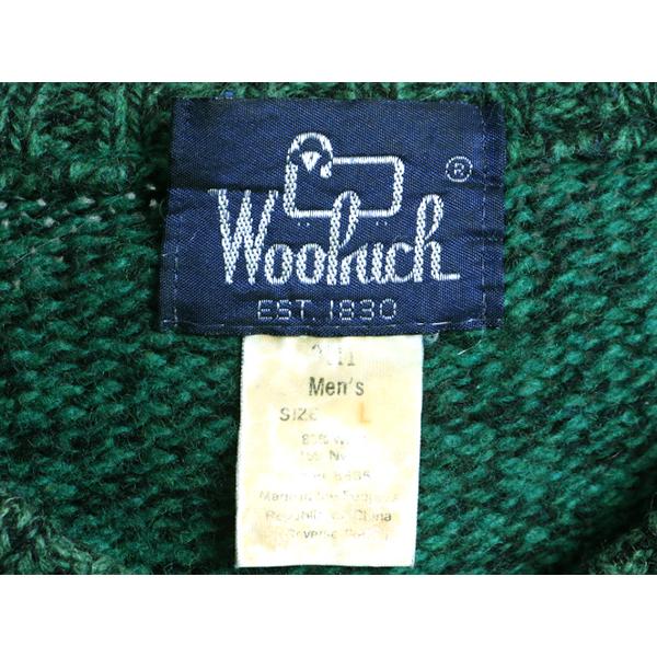 80s 旧タグ ビンテージ □ ウールリッチ ウール 長袖 二ット セーター