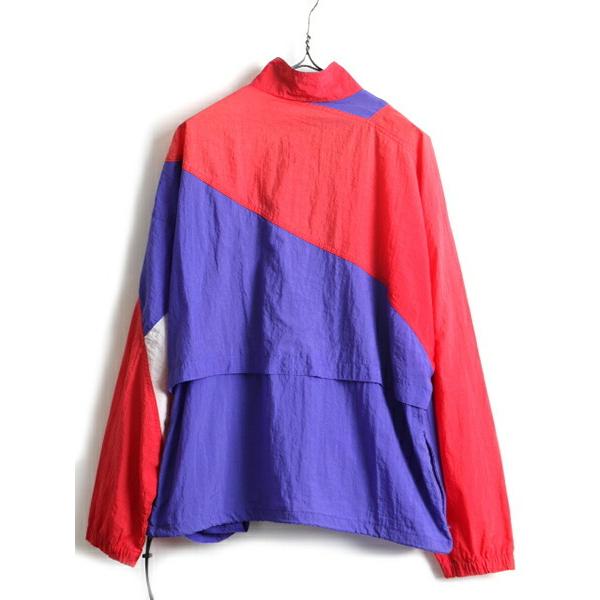 90's 初期 銀タグ □ NIKE ナイキ フルジップ トリコカラー 切替