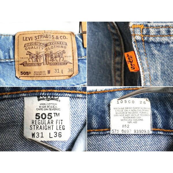 90's USA製 オールド □ Levis リーバイス 5ポケット 505 デニム