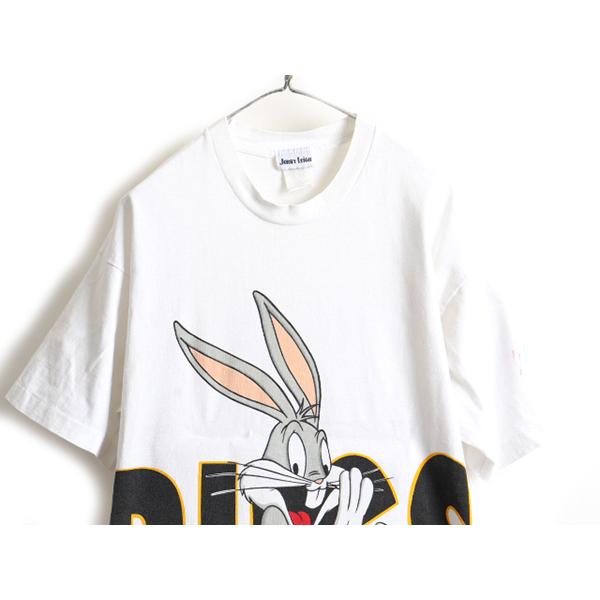90s USA製 □ ワーナー バックスバニー 大判 プリント 半袖 Tシャツ