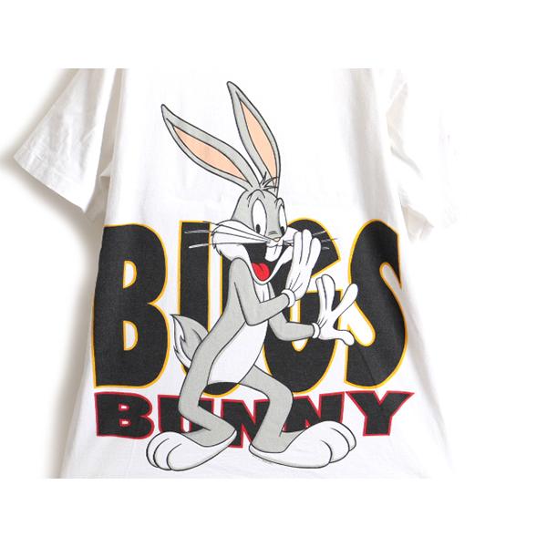 90s USA製 □ ワーナー バックスバニー 大判 プリント 半袖 Tシャツ