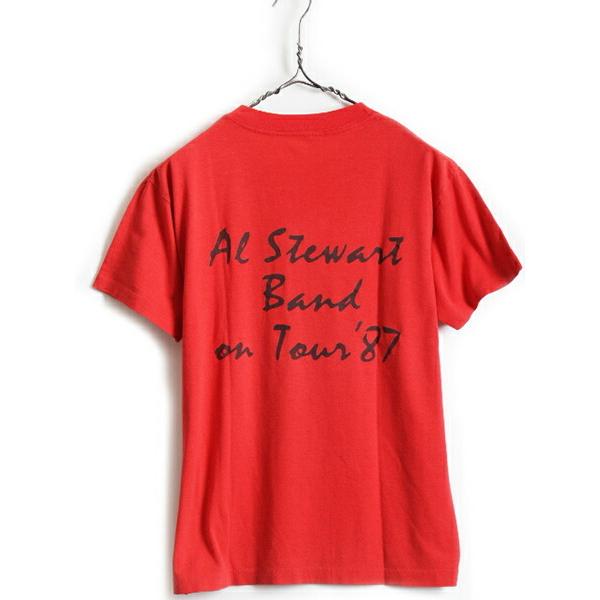 80s ビンテージ ■ Al Stewart Year of the Cat ツアー 両面 プリント 半袖 Tシャツ ( メンズ M 程)古着 80年代 プリントT バンドT ツアーT｜tzdfb97470｜05