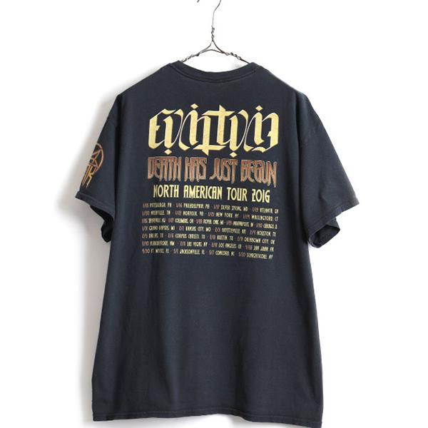 大きいサイズ XL 人気 黒 □ ANTHRAX アンスラックス Evil Twin ツアー