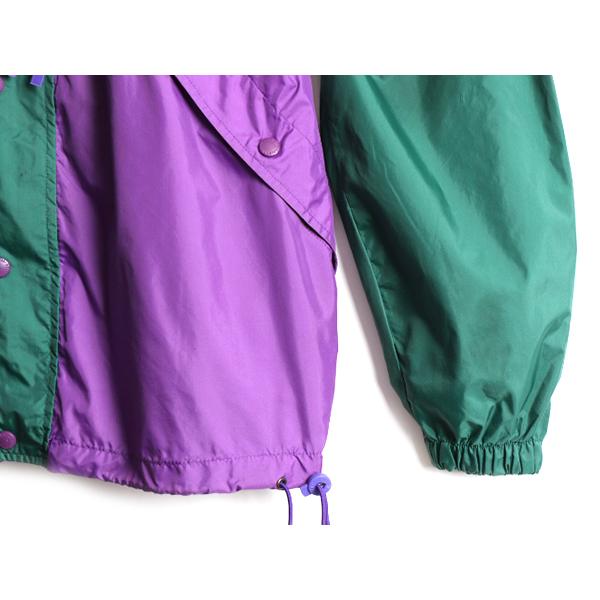 90's オールド □ コロンビア Columbia フルジップ 収納フード 2トーン