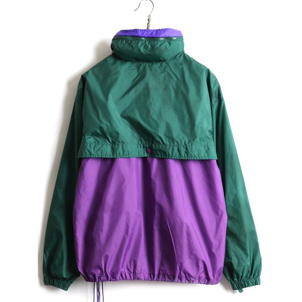 90's オールド □ コロンビア Columbia フルジップ 収納フード 2トーン