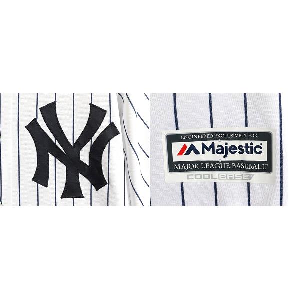 USA製 □ MLB オフィシャル Majestic ヤンキース ベースボール シャツ