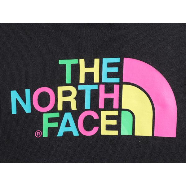 ノースフェイス プリント スウェット フード パーカー レディース S / The North Face アウトドア トレーナー 裏起毛 薄手 プルオーバー 黒｜tzdfb97470｜03