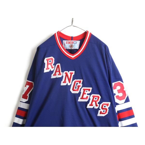 クリスマスファッション Ccm Nhl オフィシャル ニューヨーク レンジャーズ アイスホッケー ジャージ メンズ Xl 程 古着 ゲームシャツ Rangers ユニフォーム Wantannas Go Id