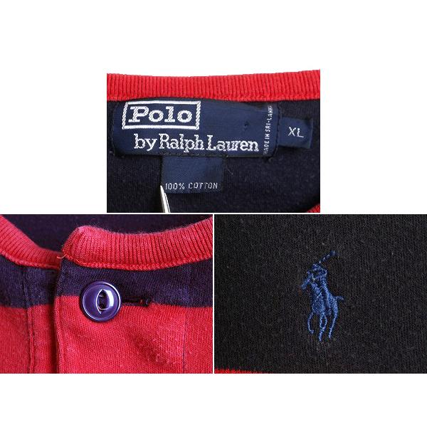 90s 大きいサイズ XL □ POLO ポロ ラルフローレン ヘンリーネック