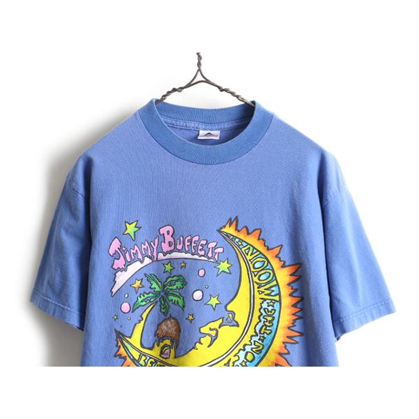 90s □ Jimmy Buffett 両面 ツアー プリント 半袖 Tシャツ ( メンズ M