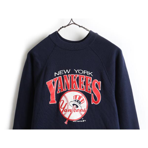 デッドストック 80s USA製 □ MLB ニューヨーク ヤンキース プリント