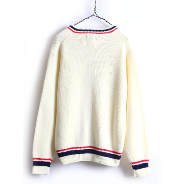 80's ビンテージ □ Dura Fashion アクリル ケーブル チルデン ニット