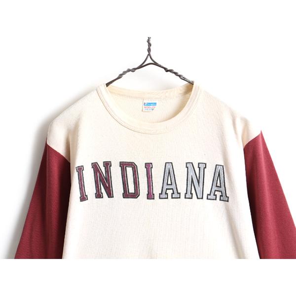 70s USA製 ビンテージ □ Champion カレッジ プリント ベースボール T
