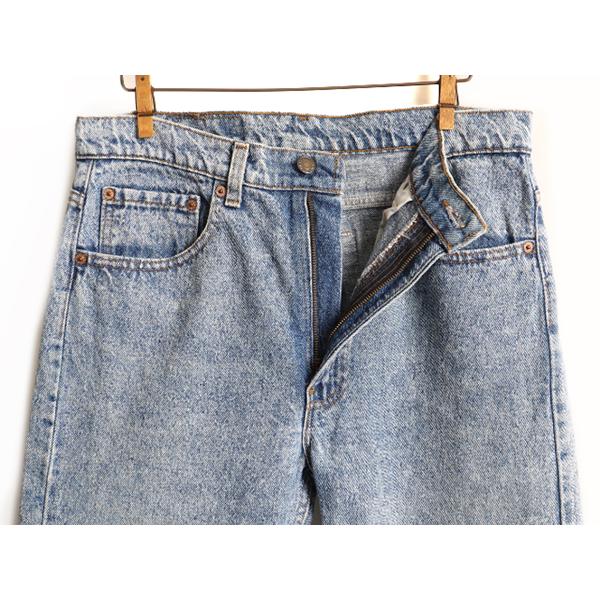 90s USA製 □ リーバイス 505 4813 ケミカルウォッシュ デニム パンツ