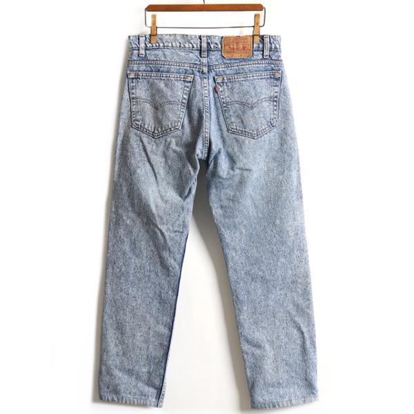 90s USA製 □ リーバイス 505 4813 ケミカルウォッシュ デニム パンツ 