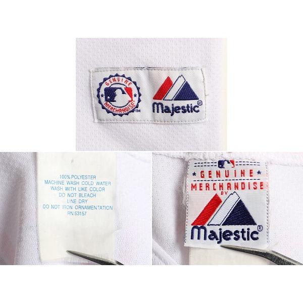 00s □ MLB オフィシャル Majestic ニューヨーク メッツ 半袖 ベース