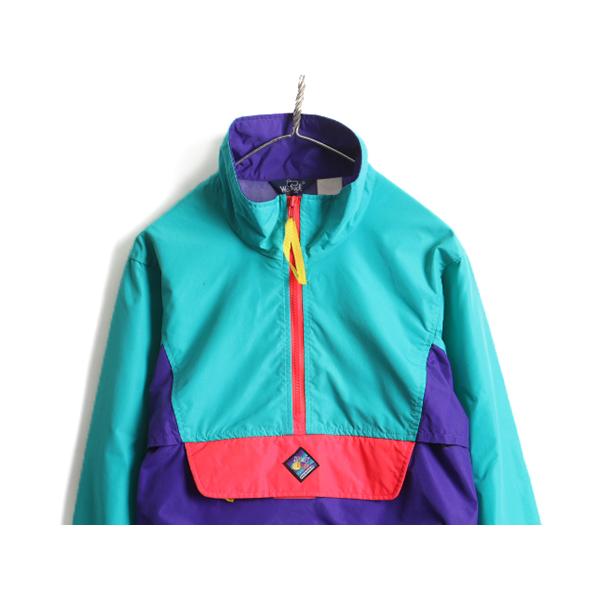 80s 希少サイズ S □ Woolrich SIGMET GEAR ジップ ハイネック トリコ