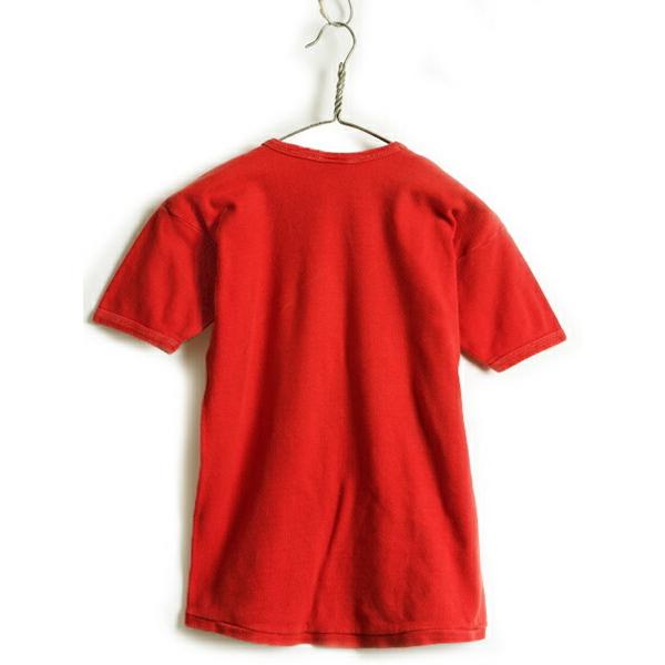 パキ綿 70s 80s ビンテージ □ Durable リブ編み コットン 半袖 T 