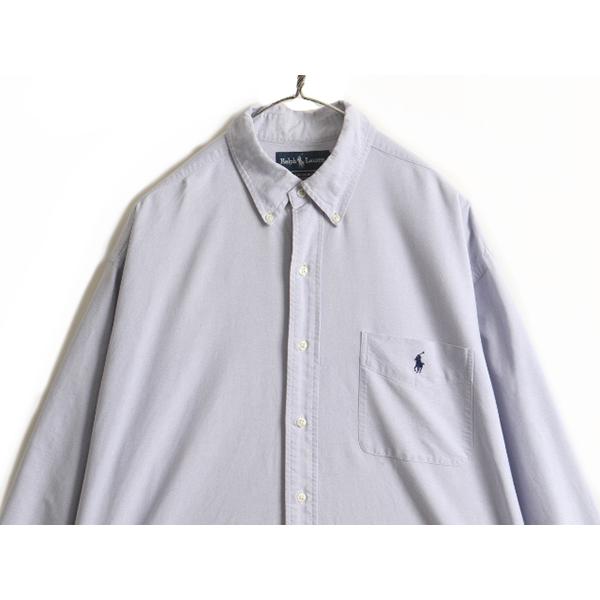 90s BIG SHIRT □ ラルフローレン オックスフォード 長袖 ボタンダウン
