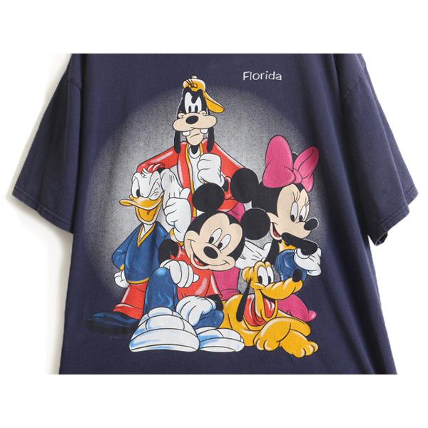 90s □ ディズニー オフィシャル プリント 半袖 Tシャツ ( メンズ 