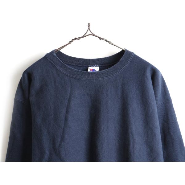 変り種 00s 青刺繍タグ メキシコ製 □ Champion チャンピオン リバース