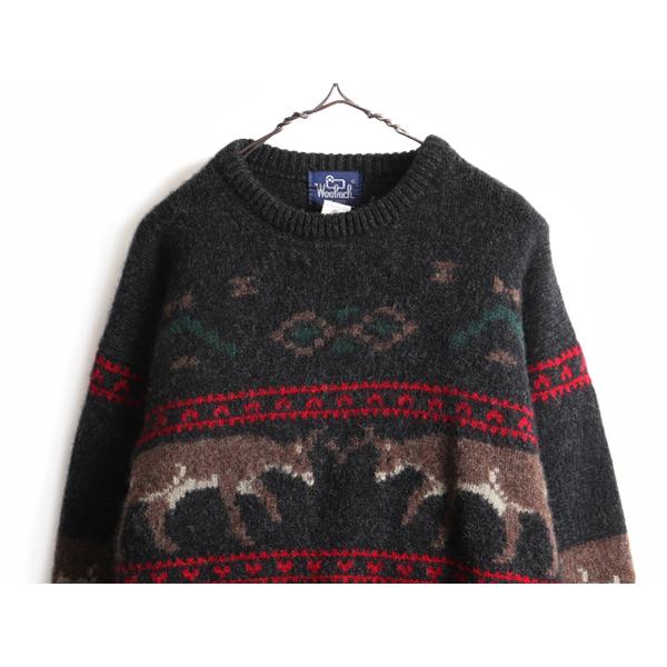 ウールリッチ ウール１００％ 手編みニット セーター 総柄 美品 - 通販