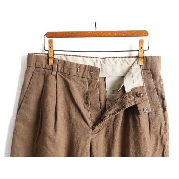 00's □ ドッカーズ DOCKERS RECORD 2タック リネン コットン