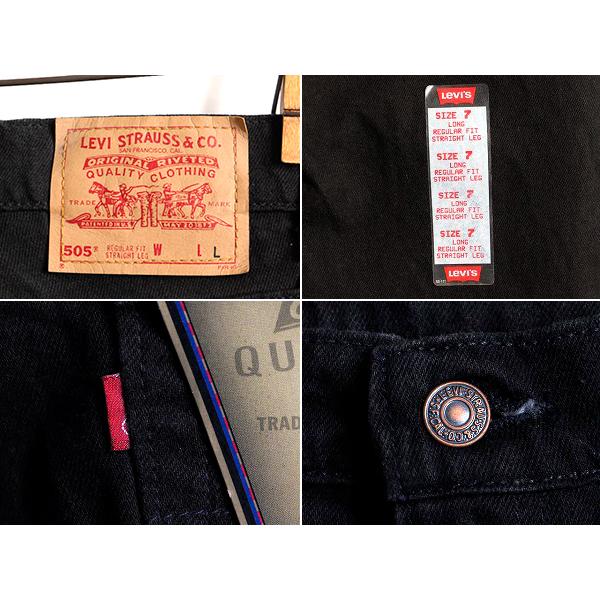 タグ付き 新品 デッドストック 90s USA製 Levis 505 ブラック デニム 