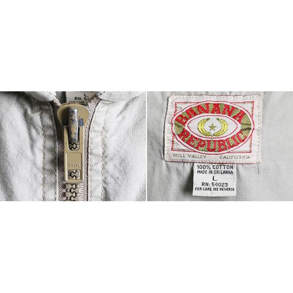 80s □ バナナリパブリック サファリ ベスト ( メンズ L ) 80年代