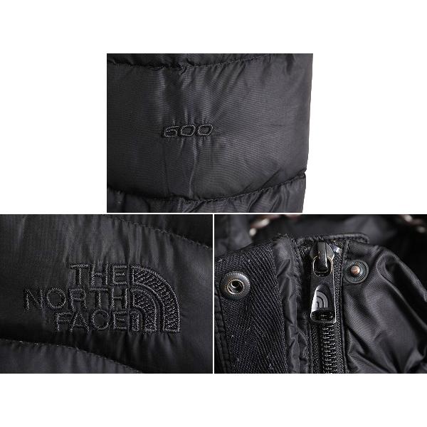 ノースフェイス ダウン ハーフ コート レディース M The North Face アウトドア パーカー ジャケット 600フィル キルティング ナイロン 黒｜tzdfb97470｜05