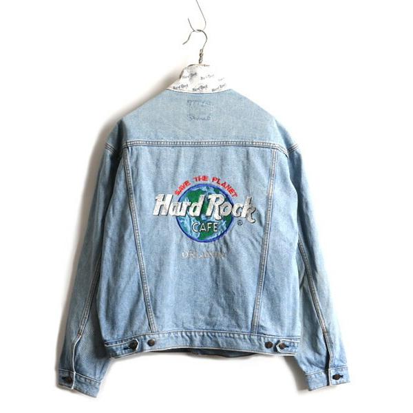 流行 ロゴ刺繍 ハードロックカフェ Orlando Cafe Rock Hard 90s デニム 企業物 ジージャン 90年代 古着 L レディース メンズ ジャケット その他ジャケット Www Collectiviteslocales Fr