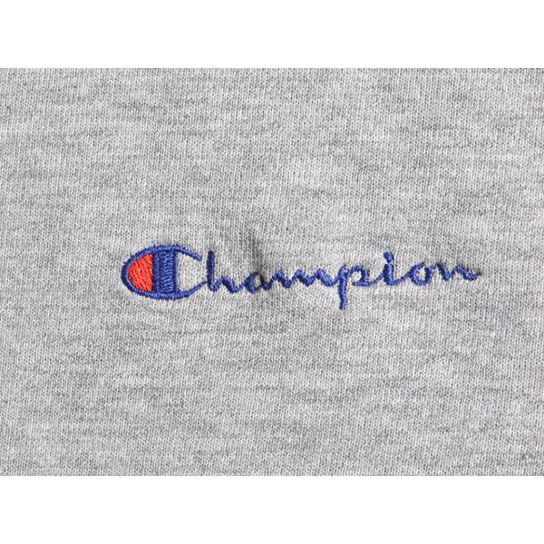 90s オールド □ Champion チャンピオン 前V ワンポイント ロゴ刺繍 