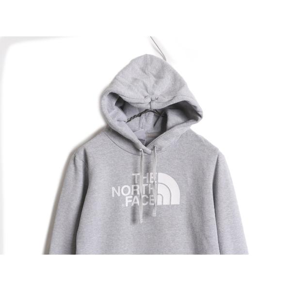 ノースフェイス プリント スウェット フード パーカー レディース M 古着 The North Face アウトドア トレーナー プルオーバー 裏起毛 薄手｜tzdfb97470｜02