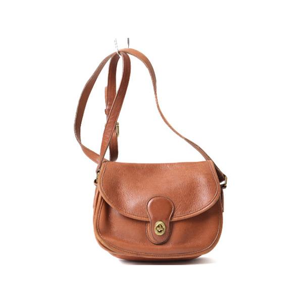 注目ブランド Usa製 オールドコーチ Coach コーチ 本革 レザーショルダーバッグ 斜めがけ レディース アメリカ製 牛革 ターンロック 茶色 ブラウン 数量限定 Ericjoyce Co Uk