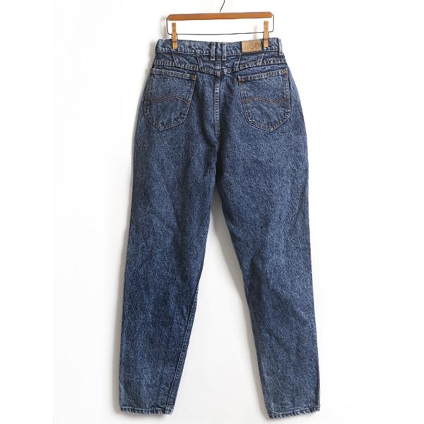 80s 90s USA製 □ LEE 305 6419 ケミカルウォッシュ テーパード デニム