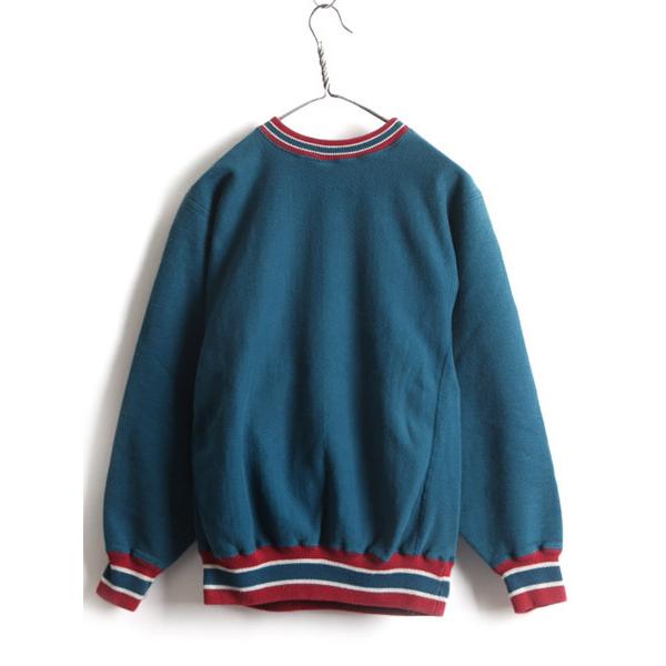 90s USA製 □ チャンピオン リバースウィーブ リブライン スウェット