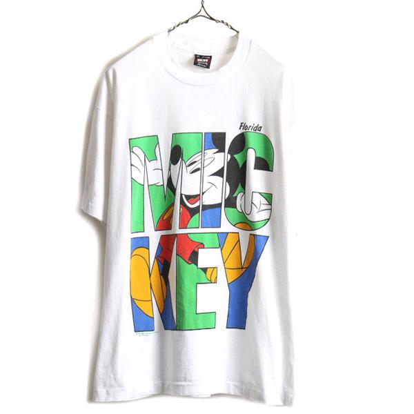 90s Usa製 大きいサイズ Xl ディズニー オフィシャル ミッキー プリント 半袖 Tシャツ メンズ レディース 古着 90年代 キャラクター S Aud09y22n05 Master Plan 通販 Yahoo ショッピング