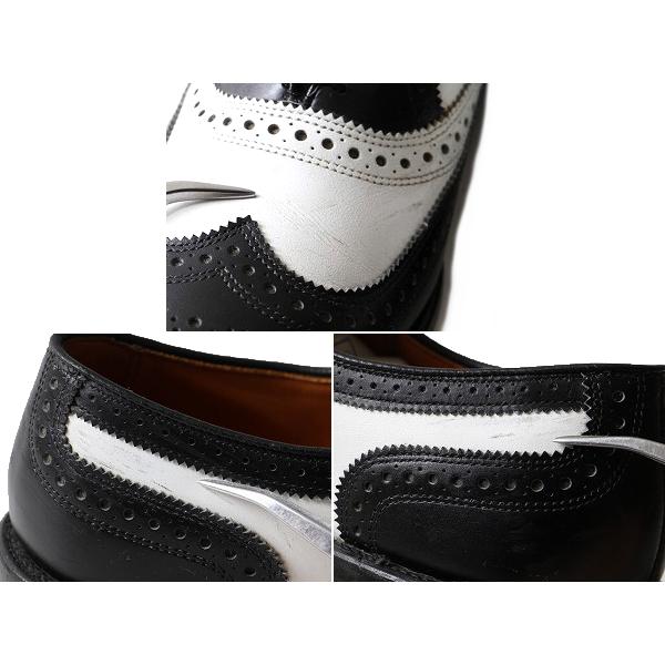 USA製 ■ Allen Edmonds BroadStreet 本革 レザー ウイングチップ シューズ ( 10 1/2 メンズ 28cm) アレンエドモンズ 靴 革靴 コンビ 白 黒｜tzdfb97470｜03