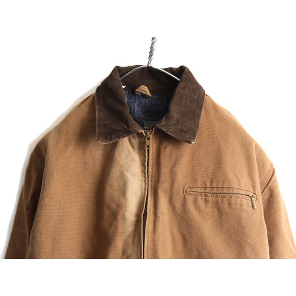 70s USA製 ビンテージ ■ カーハート デトロイト ジャケット 38 メンズ M 程/ 古着 70年代 CARHARTT ダック ブランケット  ライナー付き 茶