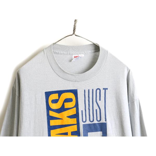 90s USA製 オールド □ パロディ プリント 長袖 Tシャツ ( メンズ XL