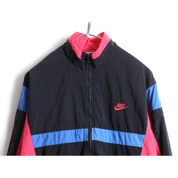 90s 初期 銀タグ □ NIKE ナイキ フルジップ トリコカラー 切替