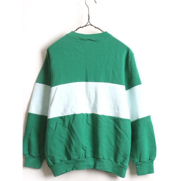 80s USA製 ビンテージ □ Champion 2トーン 切替 スウェット
