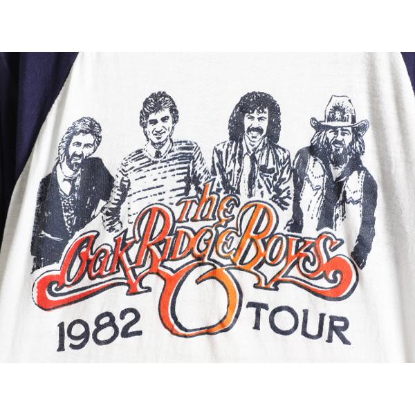 パキ綿 80s □ The Oak Ridge Boys 1982 ツアー 両面 プリント ベース 