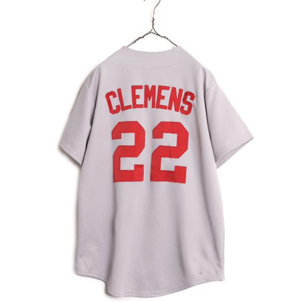 MLB オフィシャル Majestic アストロズ ベースボール シャツ メンズ L 古着 ユニフォーム メジャーリーグ ゲームシャツ 半袖シャツ 重ね着｜tzdfb97470｜08