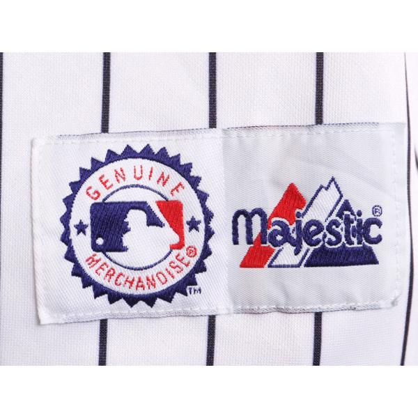 MLB オフィシャル Majestic ヤンキース ベースボール シャツ メンズ XL 程 ユニフォーム ゲームシャツ メジャーリーグ 半袖シャツ 大リーグ｜tzdfb97470｜04