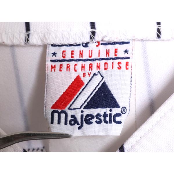 MLB オフィシャル Majestic ヤンキース ベースボール シャツ メンズ XL 程 ユニフォーム ゲームシャツ メジャーリーグ 半袖シャツ 大リーグ｜tzdfb97470｜06