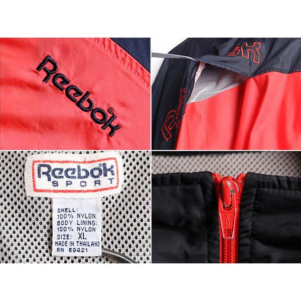 90 S 大きいサイズ Xl Reebok リーボック ビッグ ロゴ刺繍 収納フード付き フルジップ ナイロン ジャケット メンズ 古着 ジャンパー S Nvd10y21n06 Master Plan 通販 Yahoo ショッピング