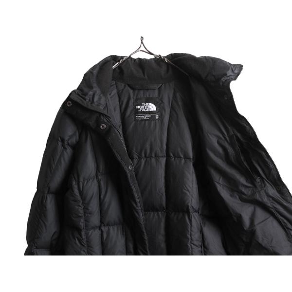 US企画 ノースフェイス ロング ダウン コート レディース XS / The North Face アウトドア パーカー ジャケット 550フィル キルティング 黒｜tzdfb97470｜06