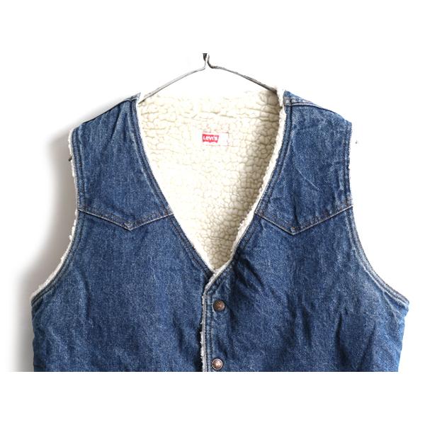濃紺 70's USA製 ビンテージ □ Levis リーバイス 60607-0217 裏ボア